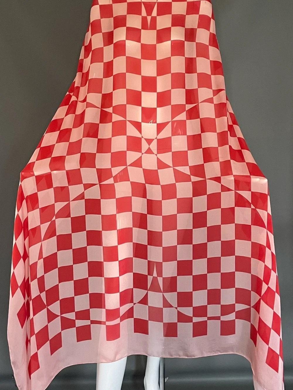 Rare Oversized Akris Scarf 52 In Square Silk Excellent Condition Sarong